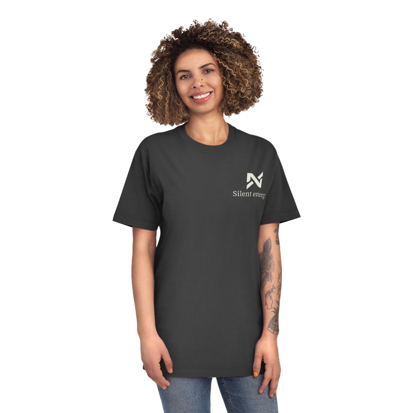 Discipline Over Noise Black Graphic T Shirt – Cream Typography Minimalist Streetwear | NOVRA