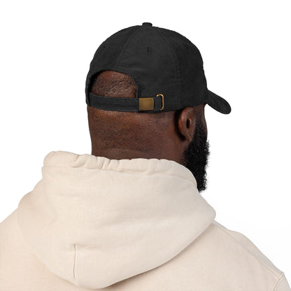 Vintage Corduroy Embroidered Cap — NOVRA Logo Dad Hat