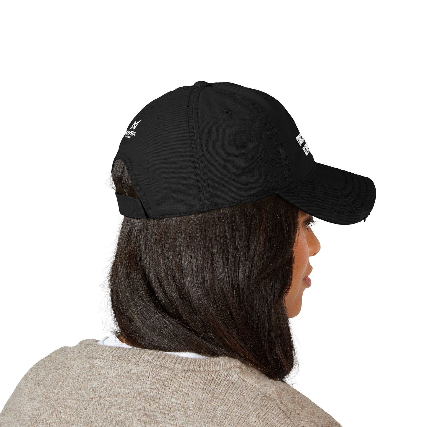 Distressed Dad Hat - "Discipline Is Visible" Embroidered Cap